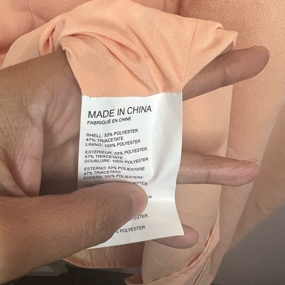 Club Monaco Peach Dellena Dress 10 - Picture 6 of 9